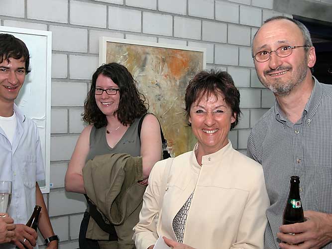 Familienstimmung an der Vernissage